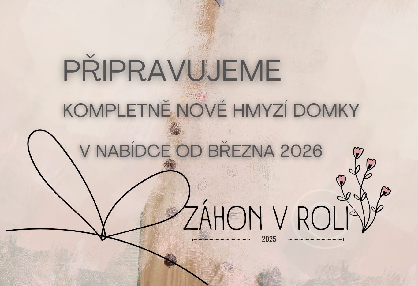 Hmyzí domky - ručně malované dřevěné domečky. Zahradní dekorace sloužící jako hotel pro hmyz