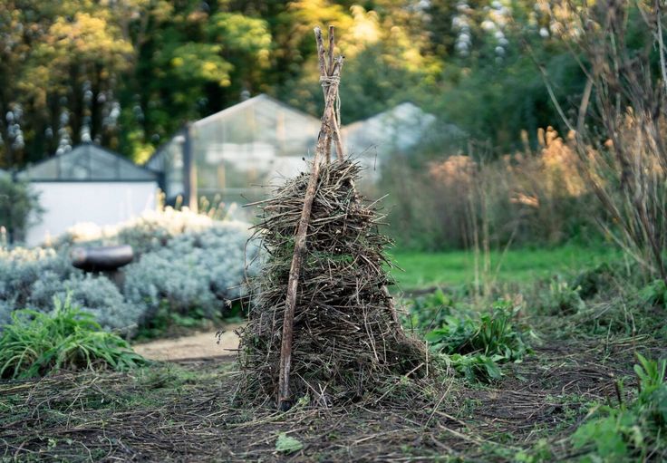 Bug snug je přírodní hmyzí hotel z větví a suchého materiálu