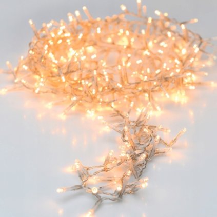 LED SVETELNÁ REŤAZ - 2016 DIÓD (TEPLÁ BIELA) - 14,5 METRA