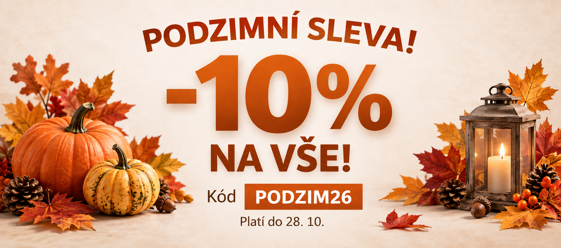 Podzimní sleva 10 % na vše