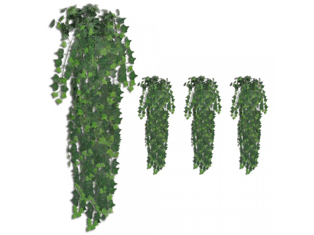 Umělé břečťanové trsy 4 ks zelené 90 cm