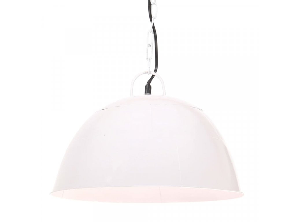 Industriální vintage závěsné svítidlo 25 W bílé 41 cm E27 320544
