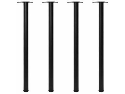 4 výškově nastavitelné stolové nohy 1100 mm černé 242150