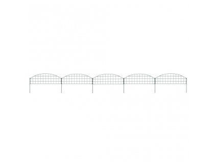 Obloukový zahradní plot 77,3 x 26 cm zelený 146101