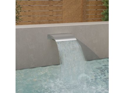 Bazénová fontána stříbrná 45x26x13 cm nerezová ocel