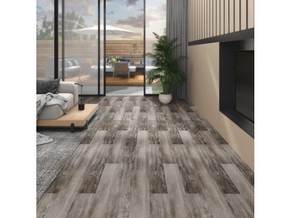 Podlahová krytina PVC 5,02 m² 2 mm samolepicí matné hnědé dřevo