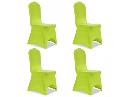 Strečové potahy na židle 4 ks zelené