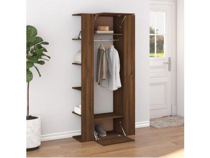 Skříňky do předsíně 2 ks hnědý dub kompozitní dřevo 3114181