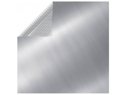 Obdélníkový kryt na bazén 1200 x 600 cm PE stříbrný