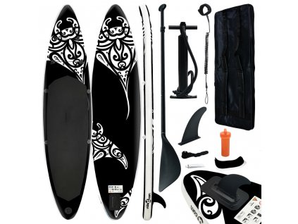 Nafukovací SUP paddleboard s příslušenstvím 320x76x15 cm černý