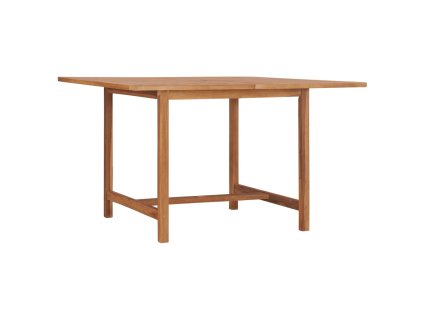 Zahradní jídelní stůl 110 x 110 x 75 cm masivní teak 318477