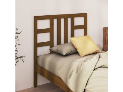 Čelo postele medově hnědé 81 x 4 x 100 cm masivní borovice