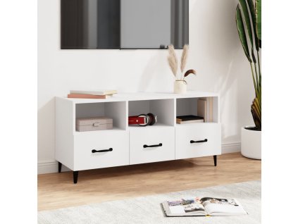 TV skříňka bílá 102 x 35 x 50 cm kompozitní dřevo 812609