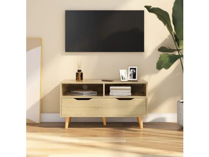 TV skříňka dub sonoma 90 x 40 x 48,5 cm kompozitní dřevo