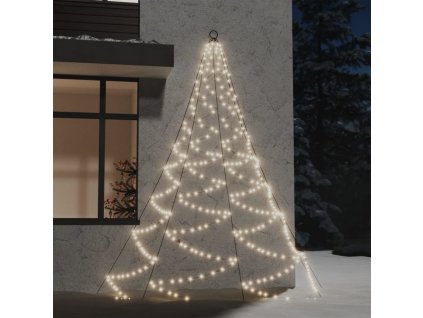 Nástěnný stromek s kovovým hákem 260 teplých bílých LED 3 m