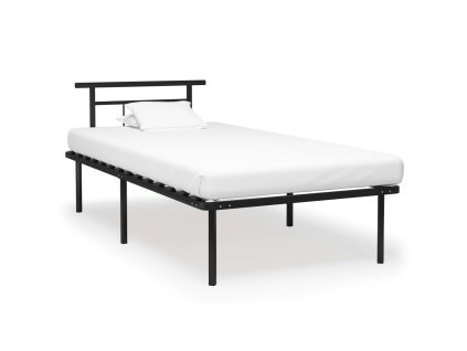 Rám postele černý kov 100 x 200 cm 324823