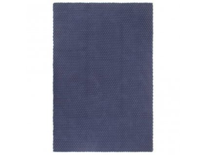 Koberec obdélníkový námořnická modrá 200x300 cm bavlna