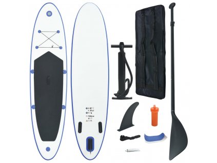 SUP paddleboard s příslušenstvím nafukovací modrobílý
