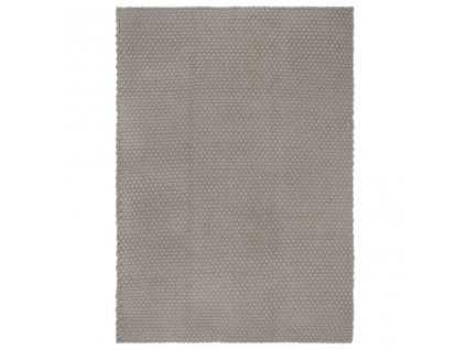 Koberec obdélníkový šedý 180x250 cm bavlna