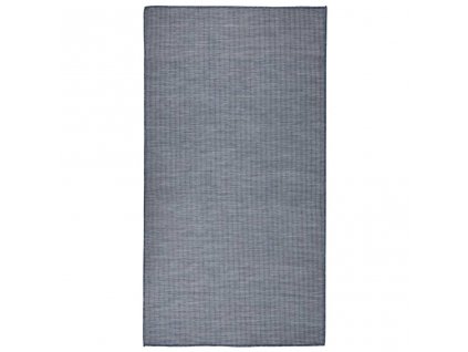 Venkovní hladce tkaný koberec 80x150 cm modrá