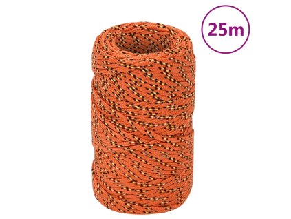 Lodní lano oranžové 2 mm 25 m polypropylen 152635