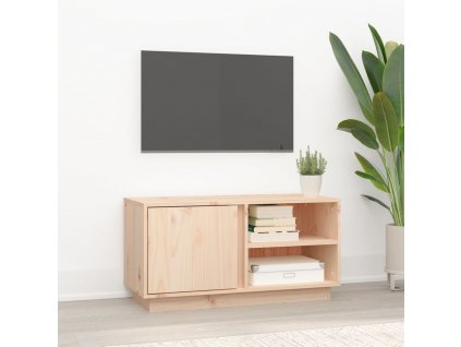 TV skříňka 80 x 35 x 40,5 cm masivní borové dřevo