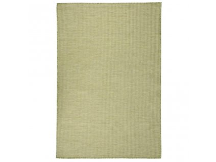 Venkovní hladce tkaný koberec 120x170 cm zelená