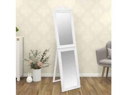 Volně stojící zrcadlo bílé 45 x 180 cm