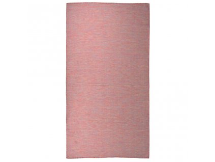 Venkovní hladce tkaný koberec 80x150 cm červená