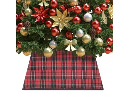 Podložka pod vánoční stromek červená a černá 48 x 48 x 25 cm