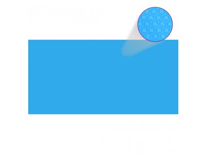 Obdélníkový kryt na bazén 549 x 274 cm modrá PE