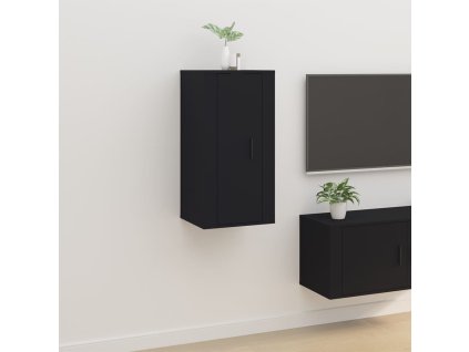 Nástěnná TV skříňka černá 40 x 34,5 x 80 cm 816673