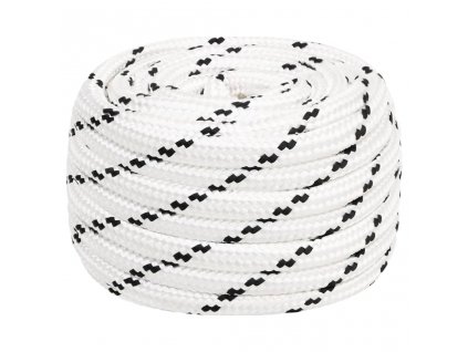Splétané lodní lano bílé 18 mm x 25 m polyester