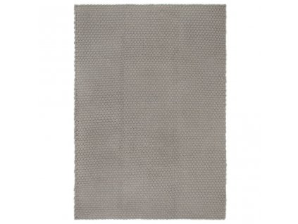 Koberec obdélníkový šedý 160x230 cm bavlna