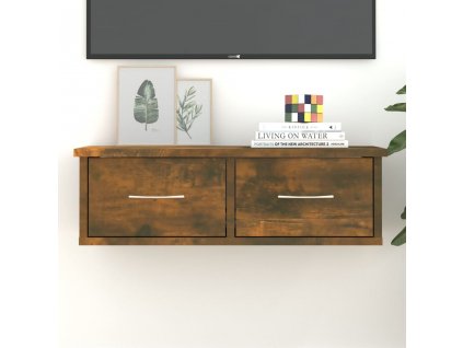 Nástěnná skříňka kouřový dub 60 x 26 x 18,5 cm kompozitní dřevo 815078