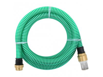 Sací hadice s mosaznými konektory zelená 1,1" 10 m PVC