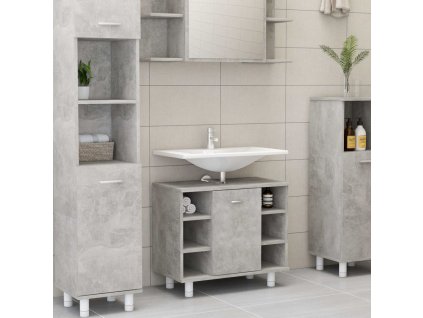Koupelnová skříňka betonově šedá 60 x 32 x 53,5 cm dřevotříska
