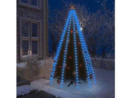 Světelná síť na vánoční stromek 250 modrých LED diod 250 cm