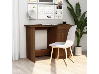 Psací stůl hnědý dub 100 x 50 x 76 cm kompozitní dřevo 815422