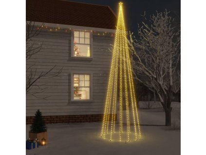 Vánoční strom s hrotem 1 134 teple bílých LED diod 800 cm