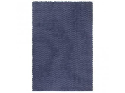 Koberec obdélníkový námořnická modrá 180x250 cm bavlna