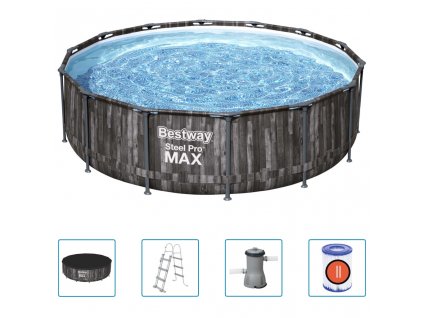 Bestway Bazénový set Steel Pro MAX kulatý 427 x 107 cm