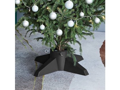 Stojan na vánoční stromek šedý 55,5 x 55,5 x 15 cm