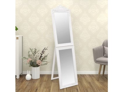 Volně stojící zrcadlo bílé 50 x 200 cm