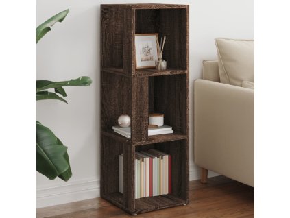 Rohová skříňka hnědý dub 33x33x100 cm kompozitní dřevo 825830