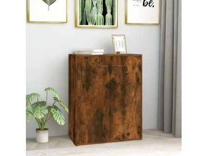 Příborník kouřový dub 60 x 30 x 75 cm kompozitní dřevo 815378