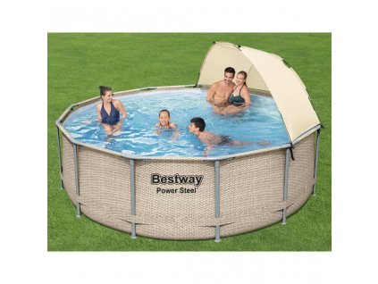 Bestway Power Steel Bazénový set s přístřeškem 396 x 107 cm