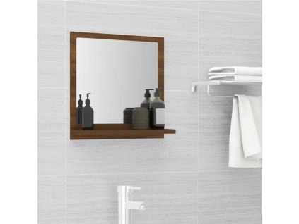 Koupelnové zrcadlo hnědý dub 40x10,5x37 cm kompozitní dřevo