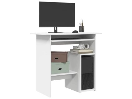 Psací stůl bílý 80 x 45 x 74 cm kompozitní dřevo 801364