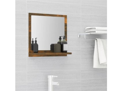 Koupelnové zrcadlo kouřový dub 40x10,5x37 cm kompozitní dřevo